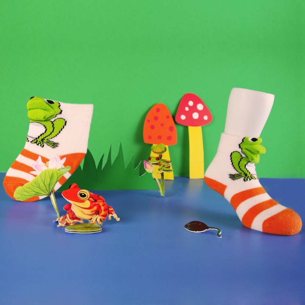 Baby 3D Frog Kids Sock